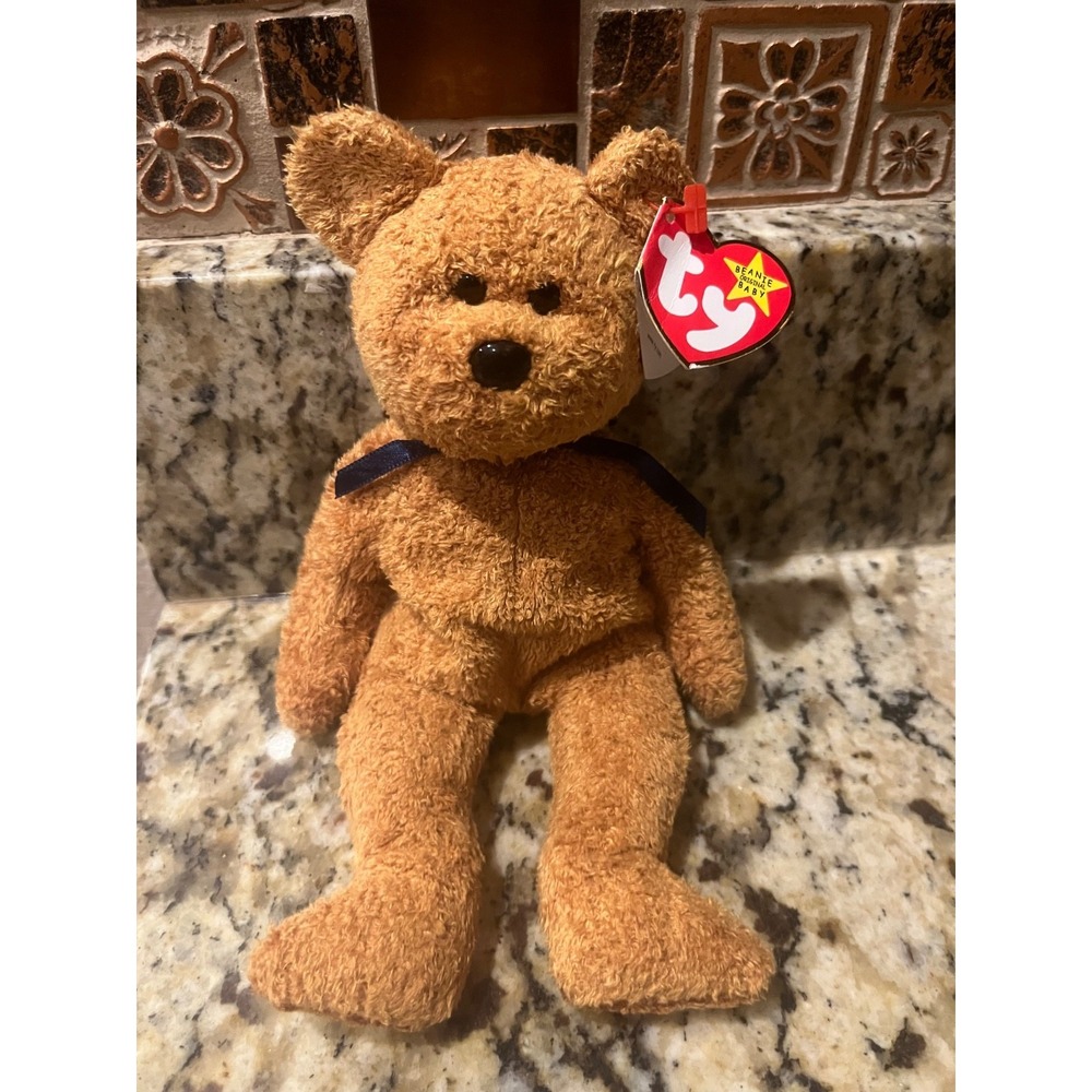 Ty Beanie Baby Fuzz Bear Tag‎ 1998-APPEARED ON BABY EINSTEIN
